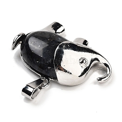 Pendentifs en larvikite naturelle&nbsp;G-G112-01P-11