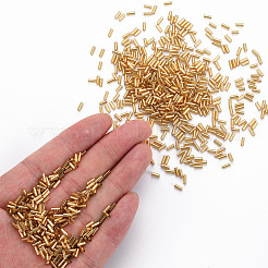 Vergoldet Glas Stiftperlen&nbsp;SEED-S046-01A-22B