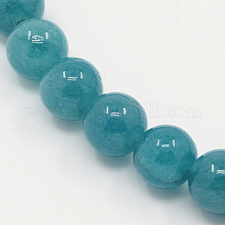 Natürliche weiße Jade perlen Stränge&nbsp;G-G051-R1-8mm