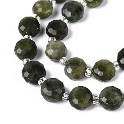 Natürliche chinesische Jade Perlen Stränge&nbsp;G-B153-A15