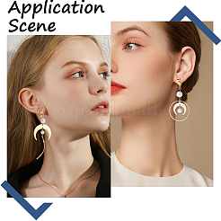 40 pieza de 2 estilos de accesorios para pendientes con clip de acero inoxidable 304&nbsp;STAS-BBC0003-99