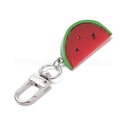 3 pendentif décoratif en résine en forme de pastèque&nbsp;HJEW-JM02582