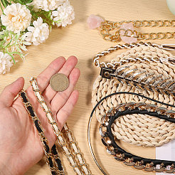 7 pz 7 stili di fasce per cappelli in similpelle e acrilico con catena a maglie&nbsp;DIY-CA0007-58