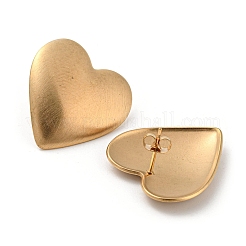Boucles d'oreilles à tige en acier inoxydable 304 or clair&nbsp;EJEW-K257-03A-KCG