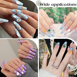 Décoration d'ongles sur le thème de l'océan avec coquillages naturels&nbsp;MRMJ-CP0001-34A