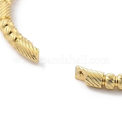 Bracelets articulés rainurés en acier inoxydable 304 avec placage ionique (IP)&nbsp;BJEW-P313-02G