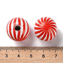 Perles européennes en bois imprimées&nbsp;WOOD-Z002-13C