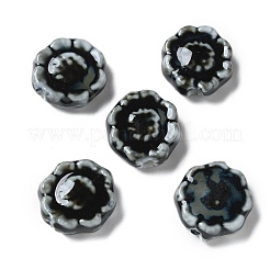 Perles en porcelaine manuelles&nbsp;PORC-L080-G