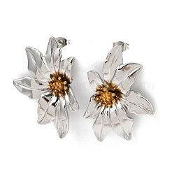 Boucles d'oreilles à tige en acier inoxydable 304&nbsp;EJEW-Z130-01GP