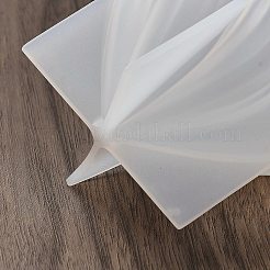 Moules en silicone pour bougies en forme de larme torsadée&nbsp;DIY-G113-06B