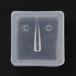 3d abstraktes menschliches Gesicht Kerzenherstellungsformen&nbsp;DIY-P052-01