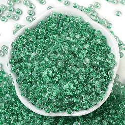Transparente innenfarbene Glas-Saatperlen&nbsp;SEED-A032-04G