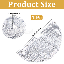 Weihnachtsbaumrock aus Polyester&nbsp;DIY-WH20032-86D