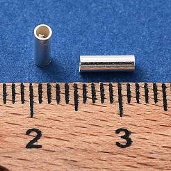925 cuentas de tubo espaciador de plata de ley.&nbsp;STER-Z006-02B-S