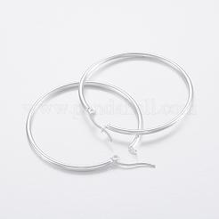 Pendientes de aro grandes de acero inoxidable 304&nbsp;EJEW-H327-01F