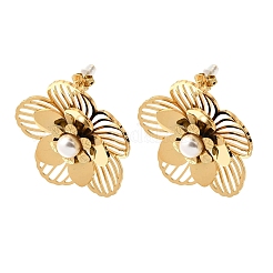 Boucles d'oreilles à tige en acier inoxydable 304&nbsp;EJEW-D362-06G