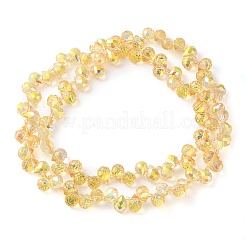 Chapelets de perles en verre électroplaqué&nbsp;EGLA-D030-17J
