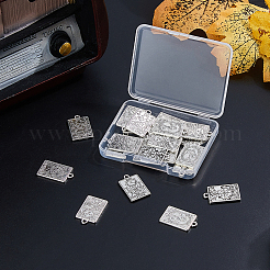 Pendenti in lega di zinco tibetano in stile 24 pz 6 stili&nbsp;FIND-DC0005-81