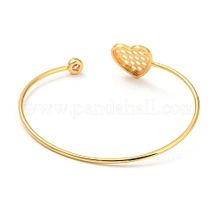 Manschettenarmbänder aus klarem Zirkonia&nbsp;LS-BJEW-P305-03G