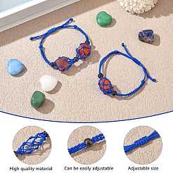 Cordon en nylon tressé ajustable pochette en macramé fabrication de bracelet&nbsp;AJEW-SW00013-09
