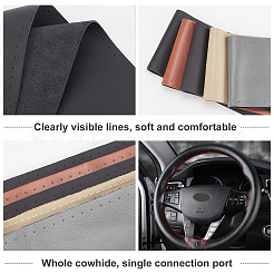 Coprivolante in vera pelle cucito a mano fai da te&nbsp;AJEW-WH0189-32