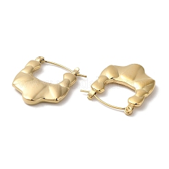 Orecchini a cerchio spessi in acciaio inossidabile 304 con placcatura a cremagliera per donna&nbsp;EJEW-Z026-28G
