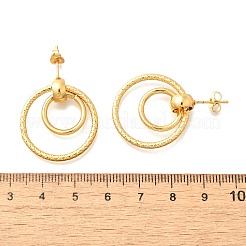 Pendientes de acero inoxidable 201&nbsp;EJEW-Q026-02G-B