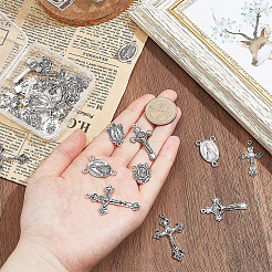 24 pieza de 4 estilos de aleación de estilo tibetano&nbsp;FIND-SC0024-31