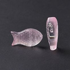 Perle di vetro verniciate a spruzzo trasparente&nbsp;GLAA-I050-10J
