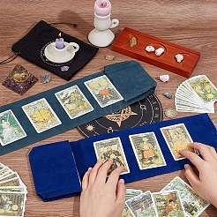 4 Stück doppelseitige Aufbewahrungsbeutel aus Samt für Tarotkarten in 2 Farben&nbsp;ABAG-CN0001-05