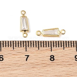 Ciondoli a forma di trapezio in ottone con pavé di zirconi cubici Shegrace&nbsp;XGRQ2O049-444A-G