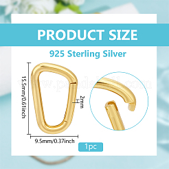 925 Federtorringe aus Sterlingsilber&nbsp;STER-BC0004-35G