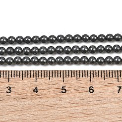 Cuentas de piedras naturales negras hebras&nbsp;GG-CBA0389-A07-3mm