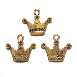 Supports de pendentif avec strass de style tibétain&nbsp;LS-TIBEP-A0368YKG-AG-FF