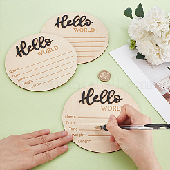 Accessoires photo en bois pour bébé&nbsp;WOOD-WH0002-56B