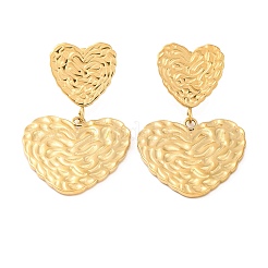 Boucles d'oreilles pendantes en acier inoxydable 304 avec placage ionique (IP)&nbsp;EJEW-G395-24G