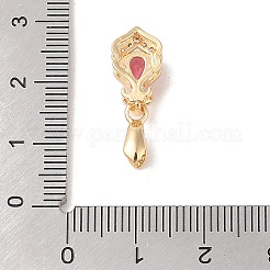 Micro pavè in ottone dorato con zirconi trasparenti per rompighiaccio&nbsp;X-KK-B100-049G-03