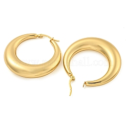 Boucles d'oreilles créoles en acier inoxydable 202&nbsp;EJEW-H003-41G