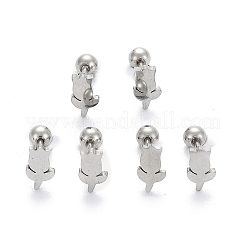 Anlaufgeschützte 201 Edelstahl Barbell Knorpel Ohrringe&nbsp;X-EJEW-R147-39