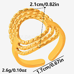 Offene Manschettenringe aus Edelstahl 304 für Damen&nbsp;TB2214-2