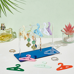 50 Stück Mini-Ohrringhalter aus Acryl in 10 Farben&nbsp;EDIS-PH0001-87C