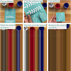 Stampino serigrafico autoadesivo&nbsp;DIY-WH0638-0002