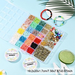 DIY-Sets zum Herstellen von Stretch-Charm-Armbändern aus Polymer-Ton&nbsp;DIY-YW0011-63
