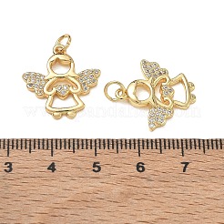 Pendentifs en laiton zircon cubique transparent&nbsp;CU-CBA9AFC-01G-14
