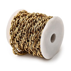 Ionenplattierung (IP) 304 Edelstahl strukturierte ovale Gliederketten&nbsp;CHS-V001-01G