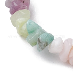 Braccialetti elastici con pietre preziose naturali per le donne&nbsp;BJEW-JB11019-01