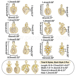 16 stücke 8 stil rack plattierung legierung charms&nbsp;FIND-CA0006-28