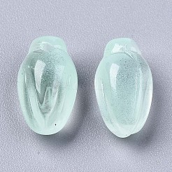 Perle di vetro verniciate a spruzzo trasparente&nbsp;GLAA-N035-013-D03