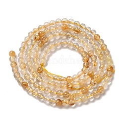 Natürlichen Gold Rutilquarz Perlen Stränge&nbsp;G-B090-A30-03