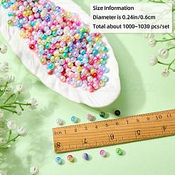 Perle di imitazione acrilica di colore sfumato da 115 g&nbsp;OACR-SZ0001-48